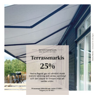 25% Rabatt på Hestra Ragnar under September månad. Montage tillkommer samt även eventuell fjärrkontroll eller annan styrning tillkommer.

#hestramarkis